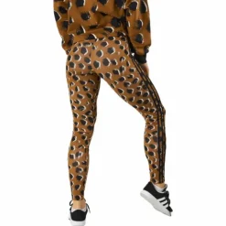 Essentials 3-Stripes Animal Print Leggings Brostr/Multco/Black
