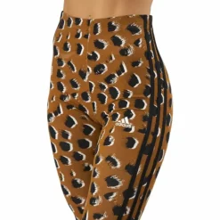 Essentials 3-Stripes Animal Print Leggings Brostr/Multco/Black