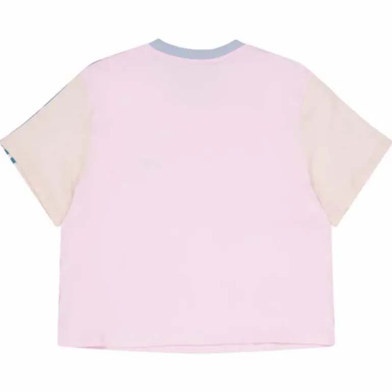 Essentials 3-Stripes Single Jersey Crop Top Clear Pink