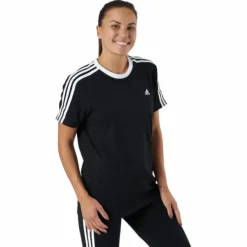 Essentials 3-Stripes T-Shirt Black / White