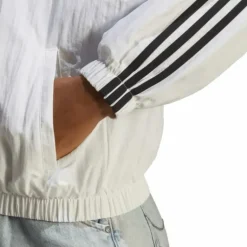 Essentials 3-Stripes Woven Windbreaker White
