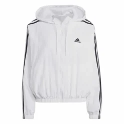 Essentials 3-Stripes Woven Windbreaker White