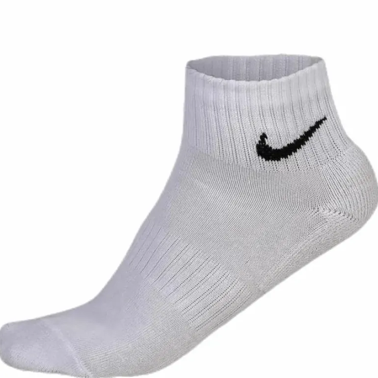 Everyday Cushioned Training Ankle Socks (3 Pairs) WHITE/BLACK