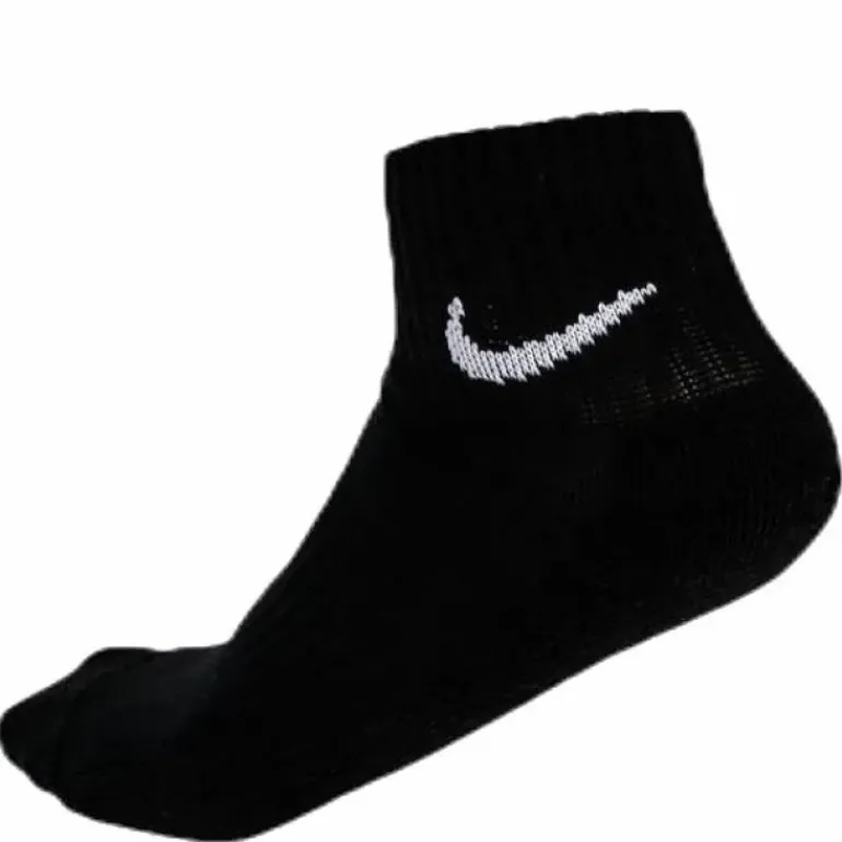 Everyday Cushioned Training Ankle Socks (3 Pairs) BLACK/WHITE