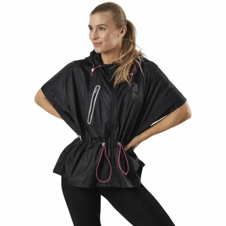 Eydie Wind Poncho Black