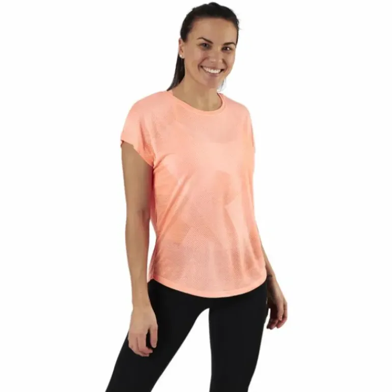 Fan Loose Burnout Ss Tee Orange