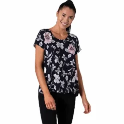 First One Ss Aop Top Blue