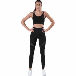 Fitness Seamless Mesh Bra Black