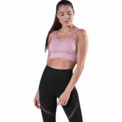 Fitness Seamless Mesh Bra Pink