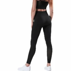 Fitness Seamless Mesh Tights Black