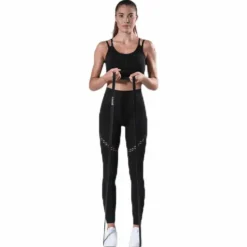 Fitness Seamless Mesh Tights Black