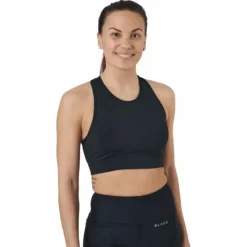 Fixed High Support Bra Black
