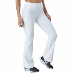 Flatter High Waist Flare Pants White