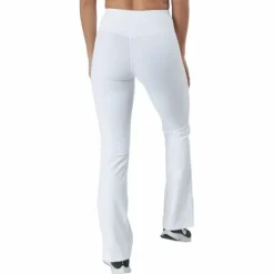 Flatter High Waist Flare Pants White