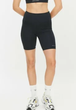Flattering High Waist Bike Tig Black