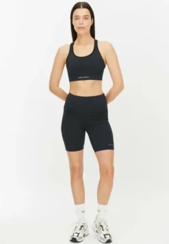 Flattering High Waist Bike Tig Black