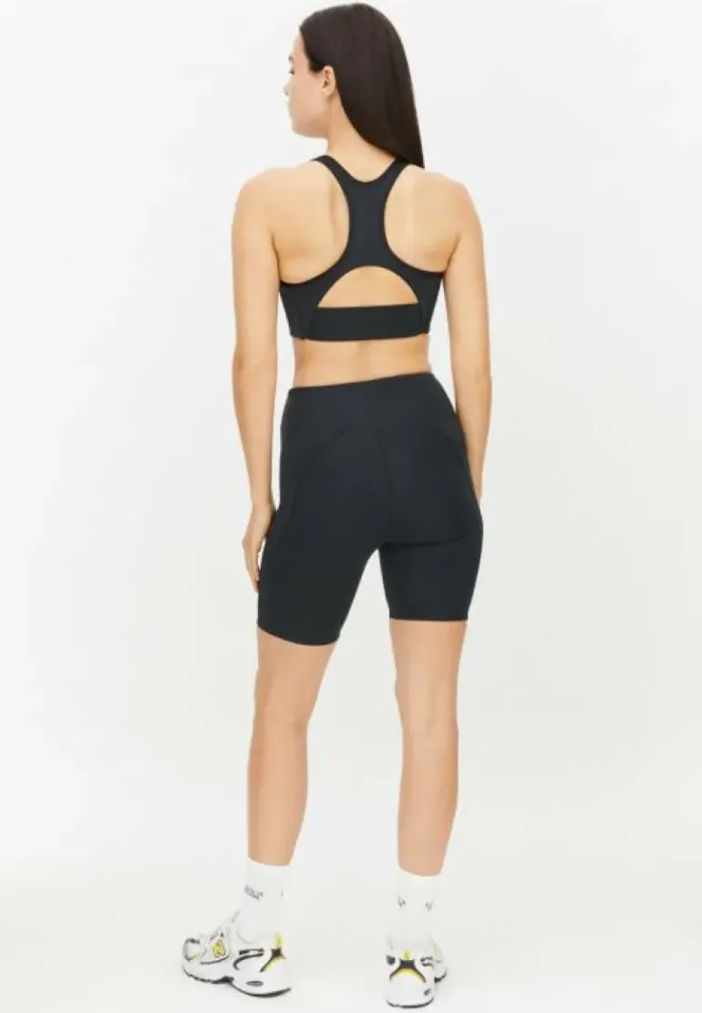 Flattering High Waist Bike Tig Black