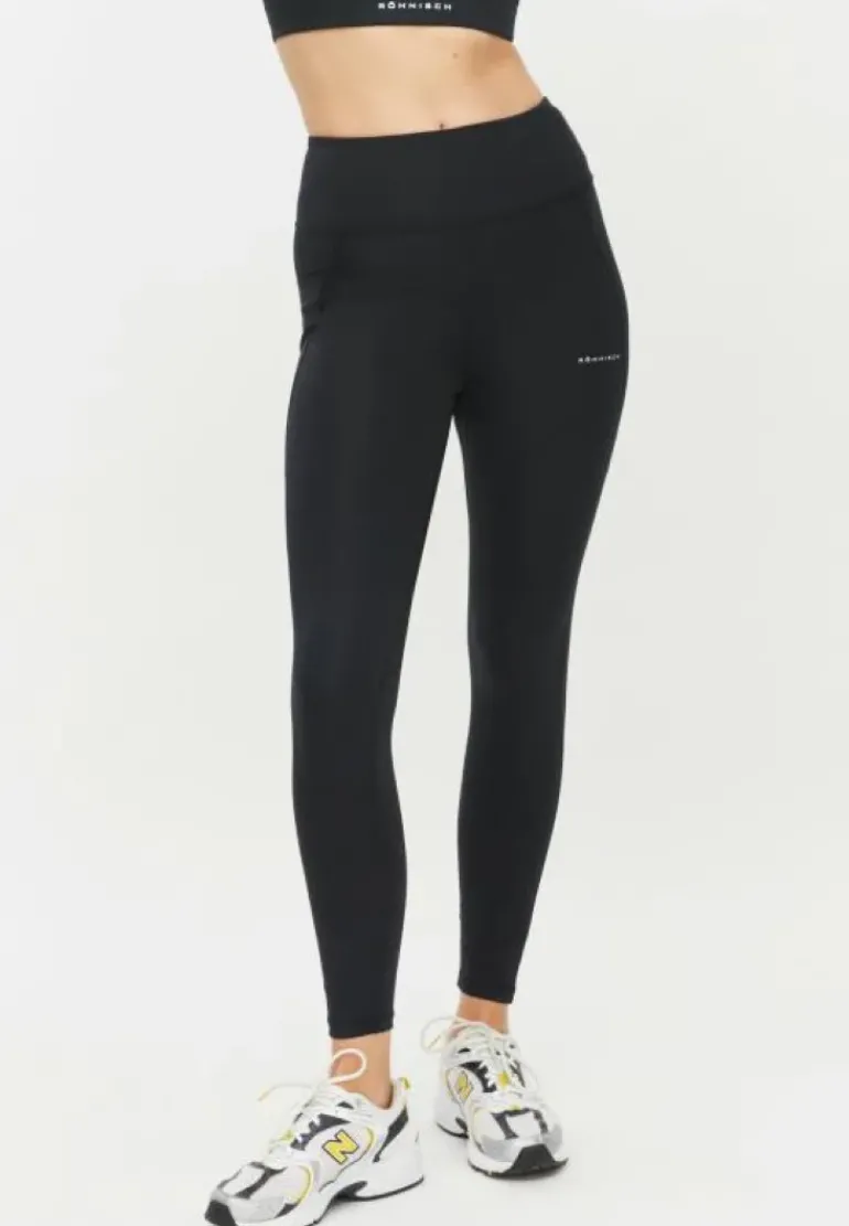 Flattering High Waist Tights Black