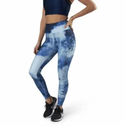 Flattering Keira Printed Tights Blue