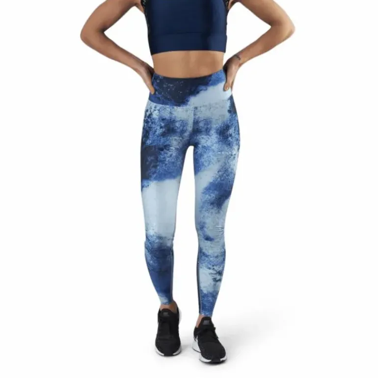 Flattering Keira Printed Tights Blue