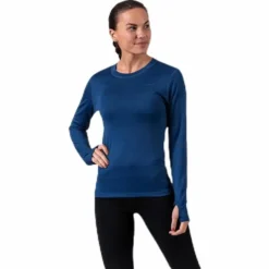 Flora Merino LS Blue