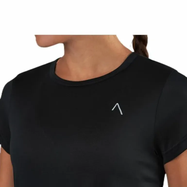 Flowing Running Tee Black