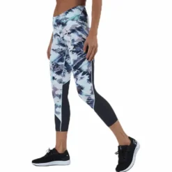 Fly Fast Printed Crop Blue