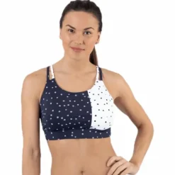 Francesca Aop Sports Bra Blue