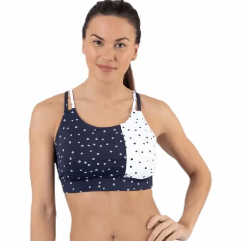 Francesca Aop Sports Bra Blue