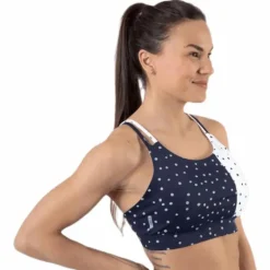 Francesca Aop Sports Bra Blue