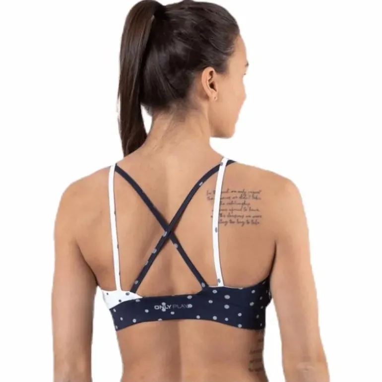 Francesca Aop Sports Bra Blue