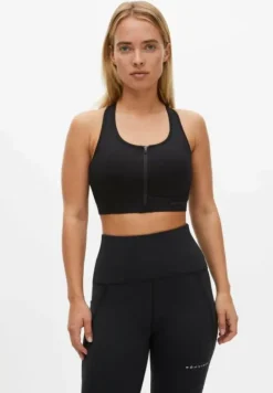 Front Zip Sportsbra Black