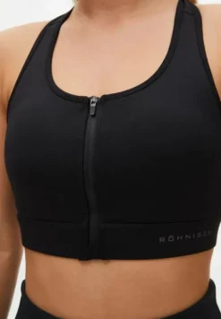 Front Zip Sportsbra Black