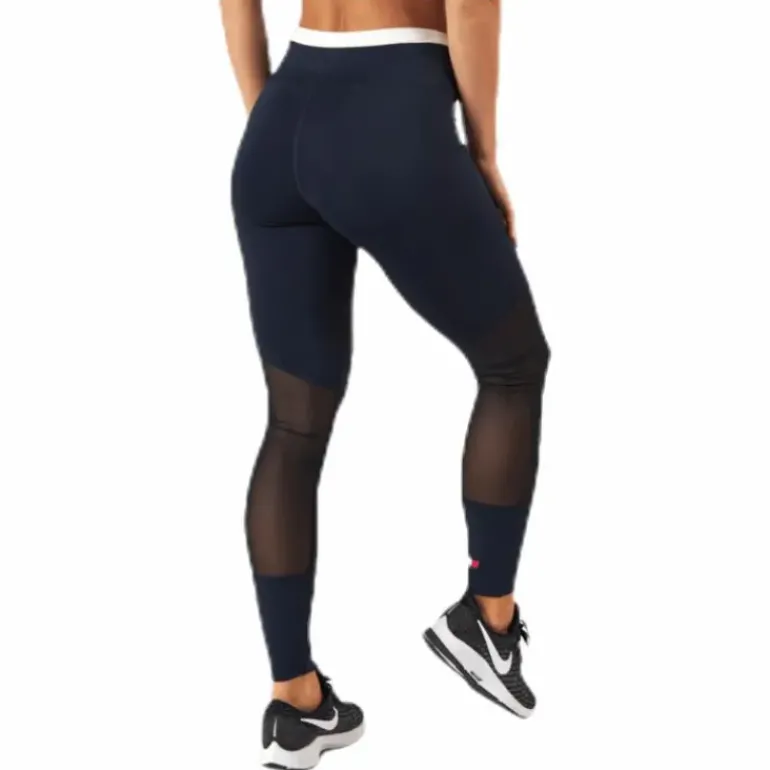 Full Length Mesh InsertLegging Blue/Red