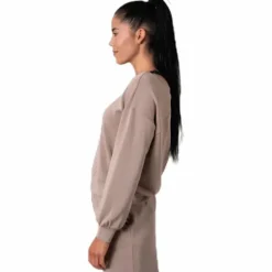 Gaia L/S V-Neck Top Swt White