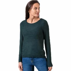 Geena Xo L/S Pullover Knt Green