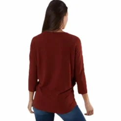 Glamour 3/4 Top Jrs Red