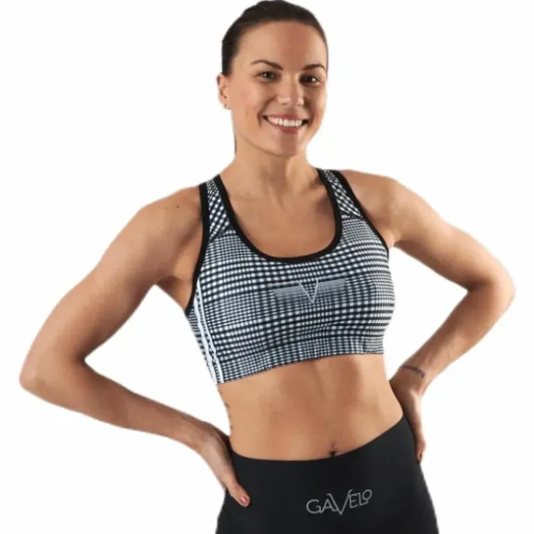 GLNCHCK 1 Sports Bra White/Black