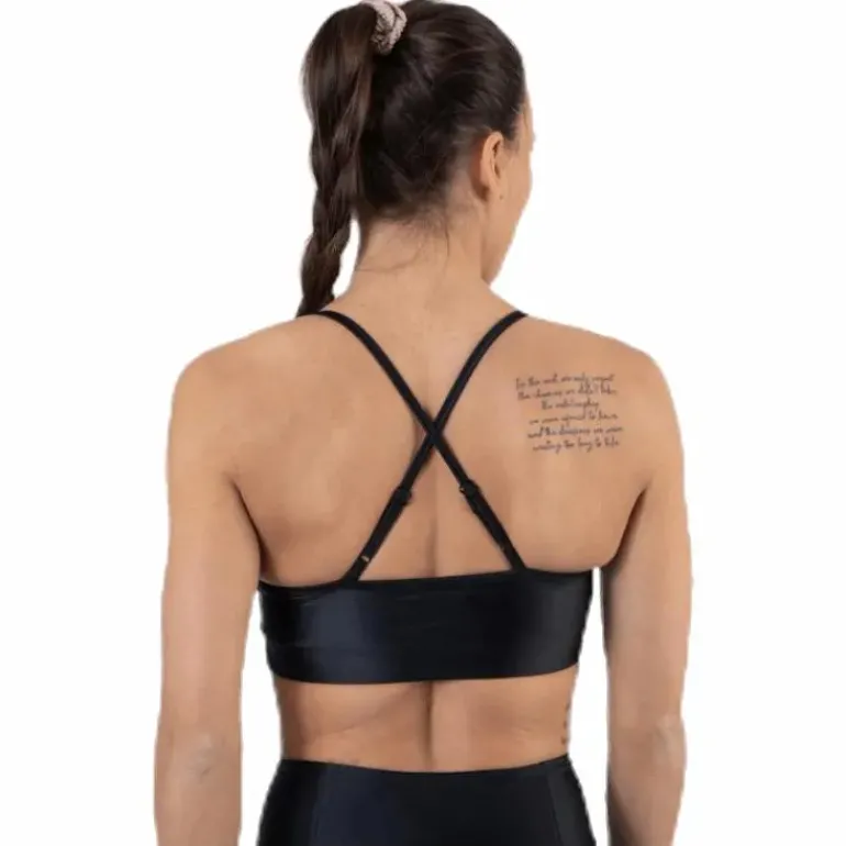 Gloss Bra Top Black