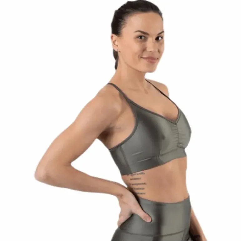 Gloss Bra Top Green