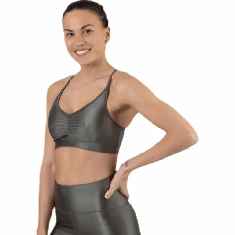 Gloss Bra Top Green