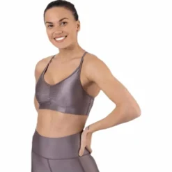 Gloss Bra Top Purple
