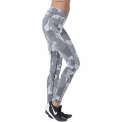 Graphic line tights White
