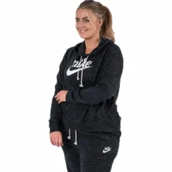 Gym Vintage Hoodie Plus Black