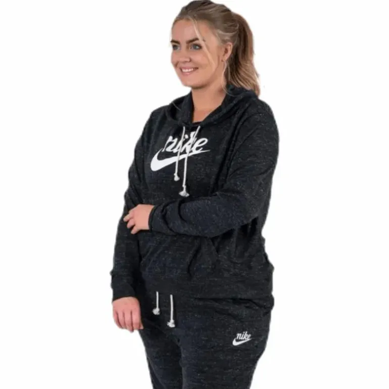 Gym Vintage Hoodie Plus Black