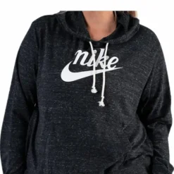 Gym Vintage Hoodie Plus Black