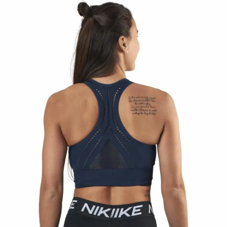 Hatha Seamless Crop Top Blue
