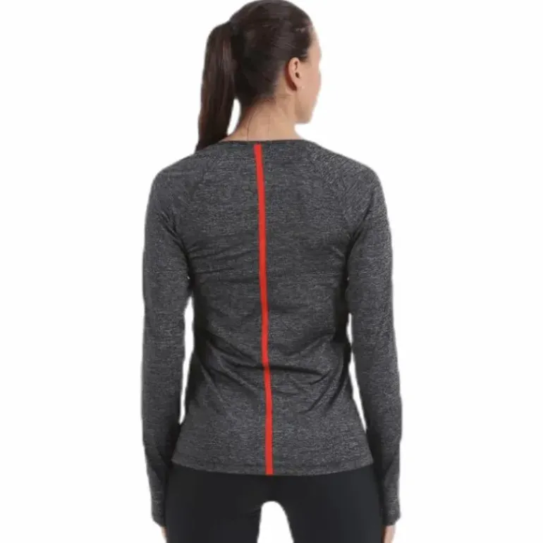 Heather Hypercool Top LS Black