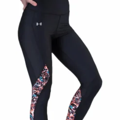 HG Armour Printed Panel Ankle Crop Black