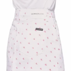 High Rise Mini Skirt White